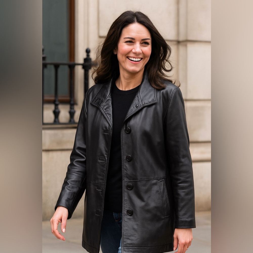 Worthington Black Lambskin leather Jacket